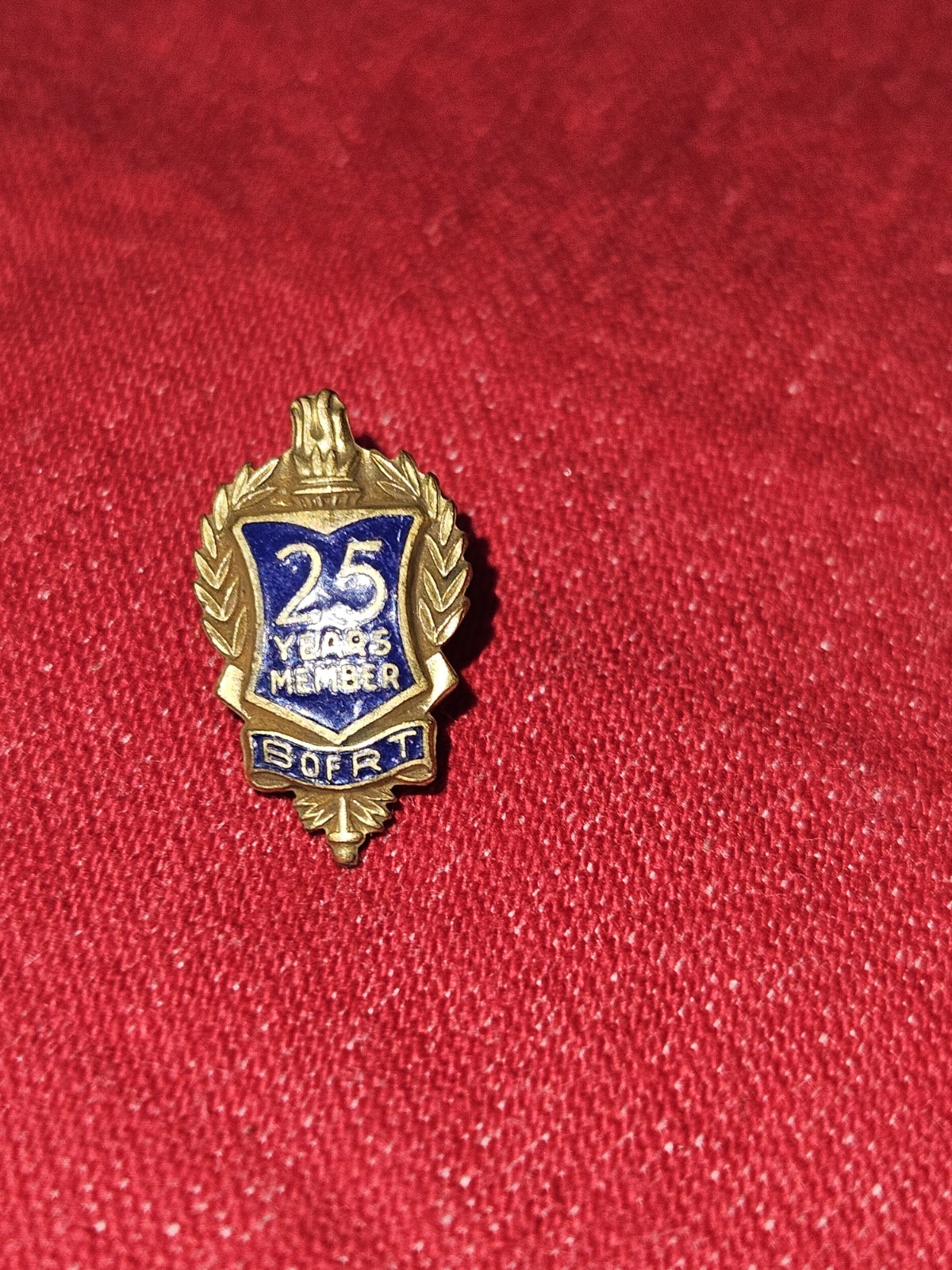 Vintage Brotherhood of Railroad Trainmen 25 Year Membership Pin