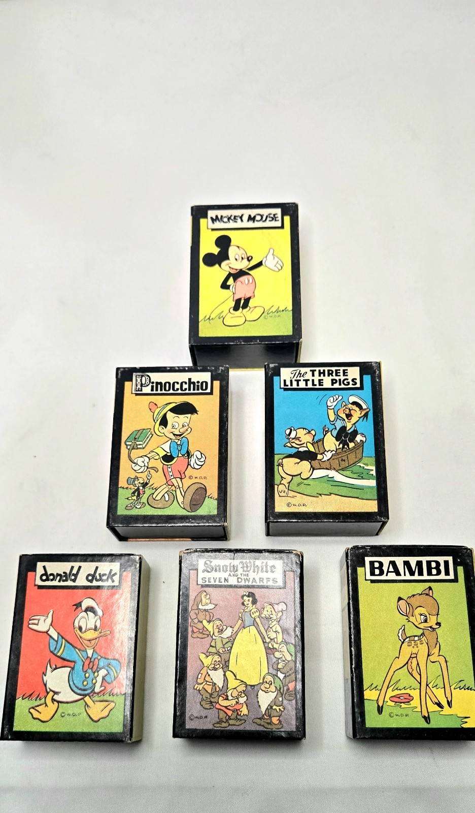 Vintage 1946 Disney Mickey Mouse Library of Card Games 7 Dwarfs 3 Pigs Bambi