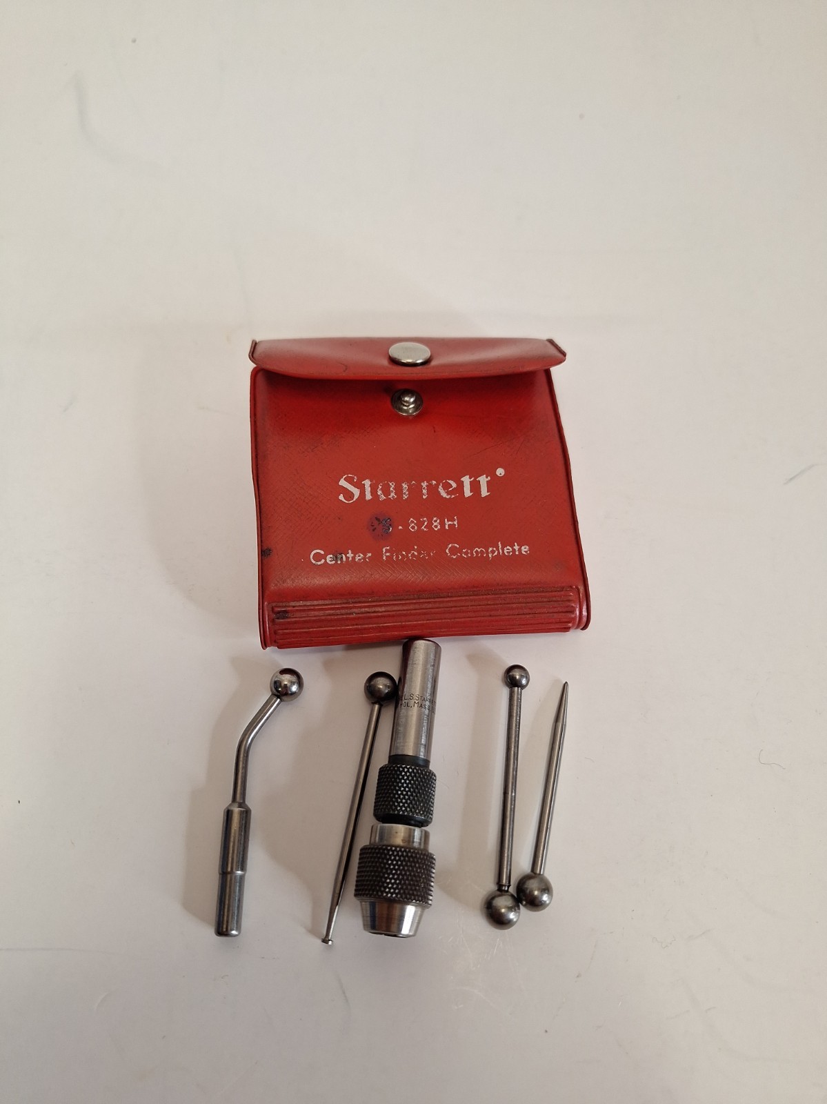 Vintage Starrett S - 828 H Center Finder Complete In Original Case Vintage Starrett S - 828 H Center Finder Complete In Original Case