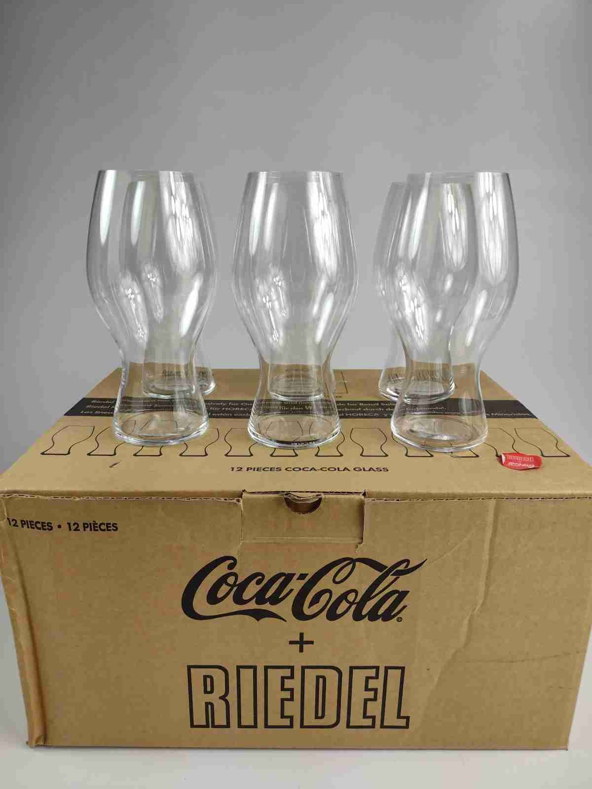6x Riedel X Coca-Cola Crystal Glasses With Box