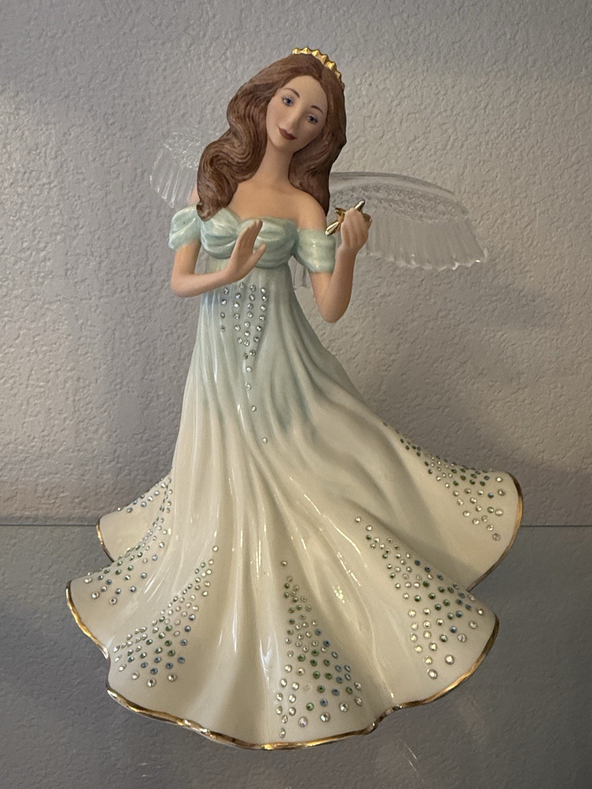 Lenox “Light From On High” Angel Figurine Crystal & Gold Accents - Gorgeous Lenox “Light From On High” Angel Figurine Crystal & Gold Accents - Gorgeous