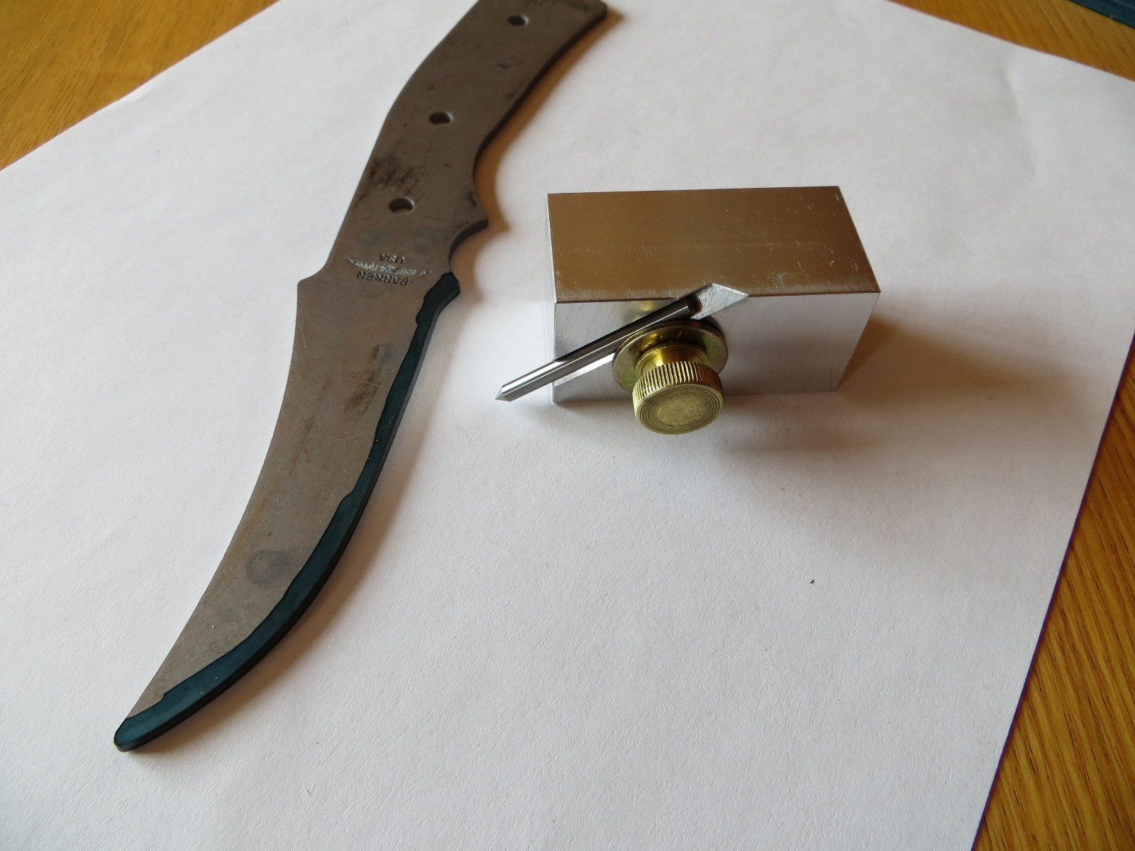 Knife Maker\'s Center Line Scribe, Block Scribe, 2 X 72 Knife Grinder Scribe 