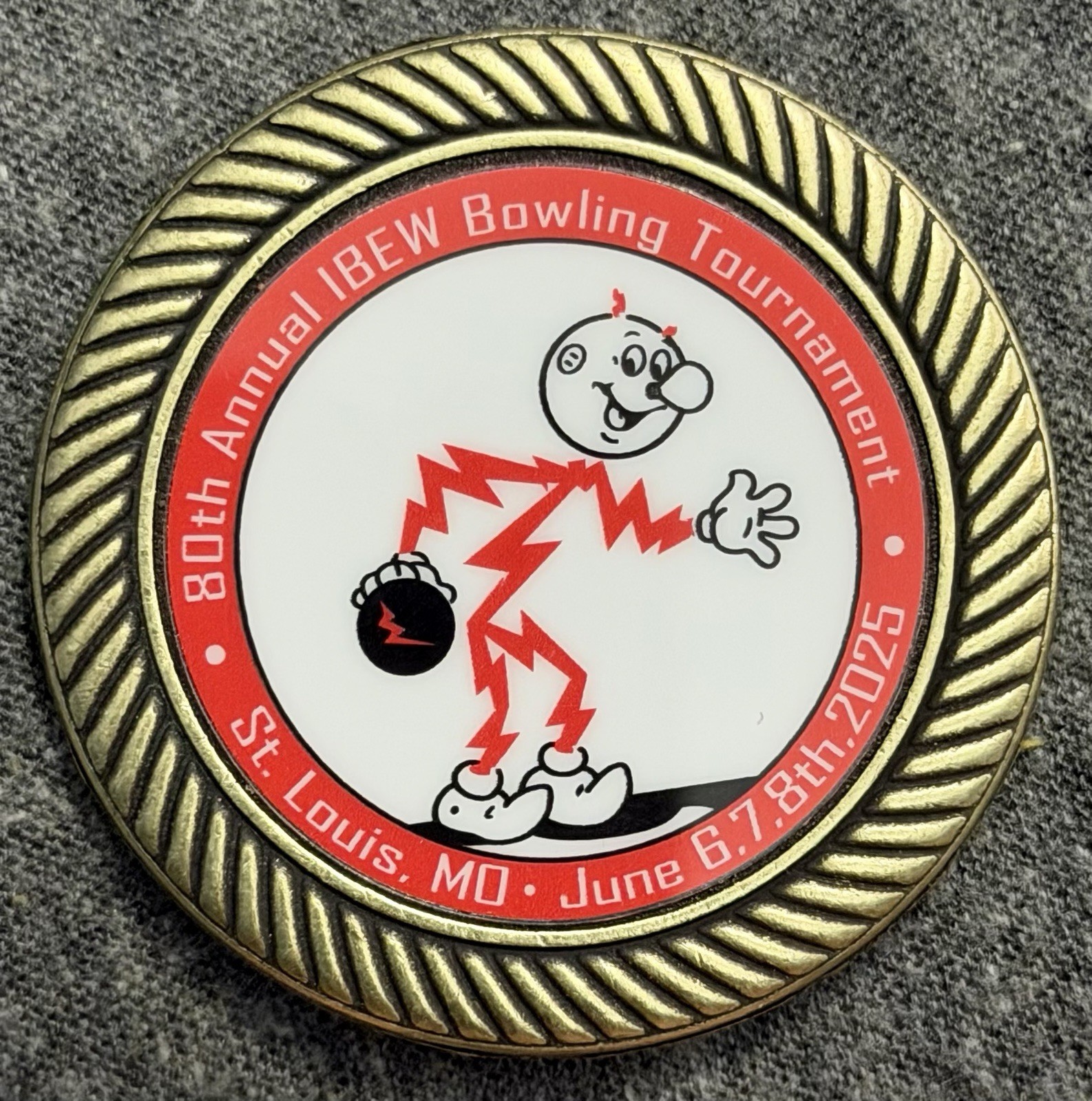 IBEW Local 1 Challenge Coin St Louis Missouri 2025 Bowling Tournament