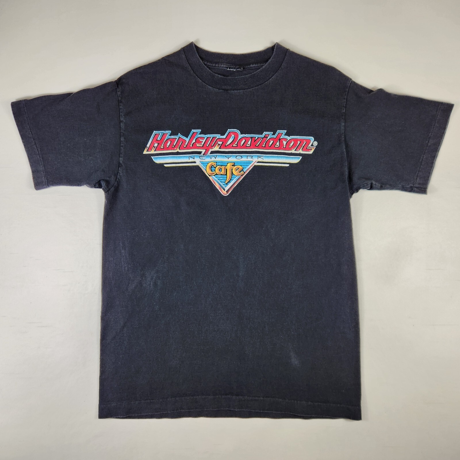 Vintage Harley Davidson Cafe New York T-Shirt Men's Large Single Stitch USA Made