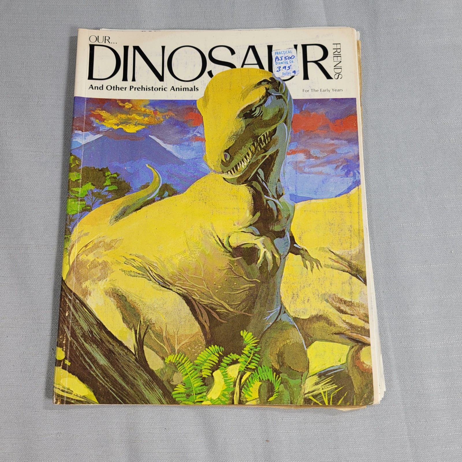 Vtg Our Dinosaur Friends Duplicating Master Book School Teachering Aid 1976 RARE