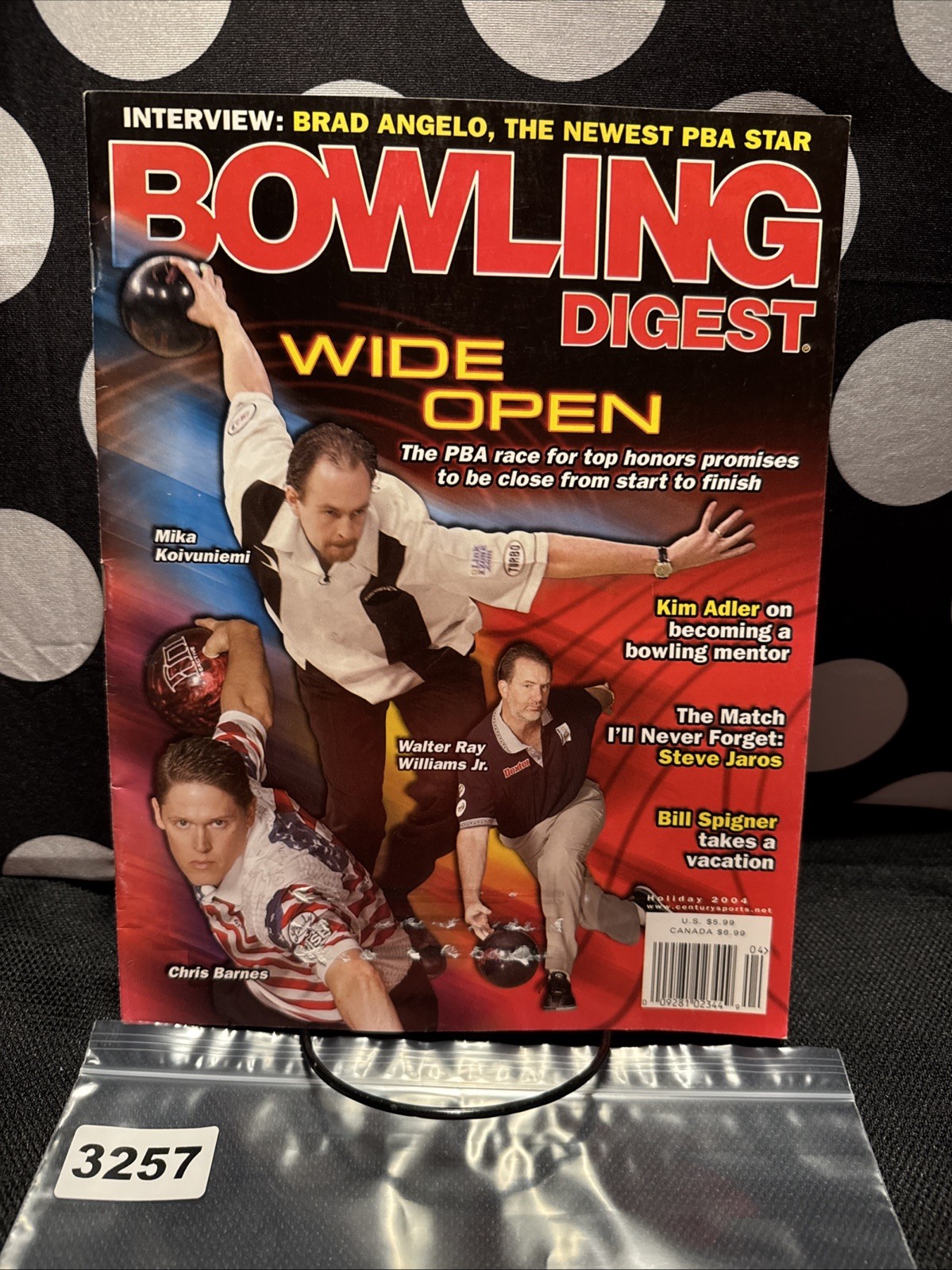 Bowling Digest 2004 PBA BOWLER Holiday 2004 Brad Angelo Kim Adler Bill Spigner
