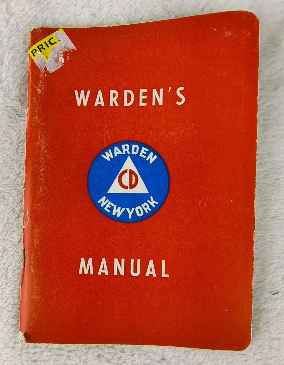 1950s Civil Defense Warden\'s Manual New York State Cold War 