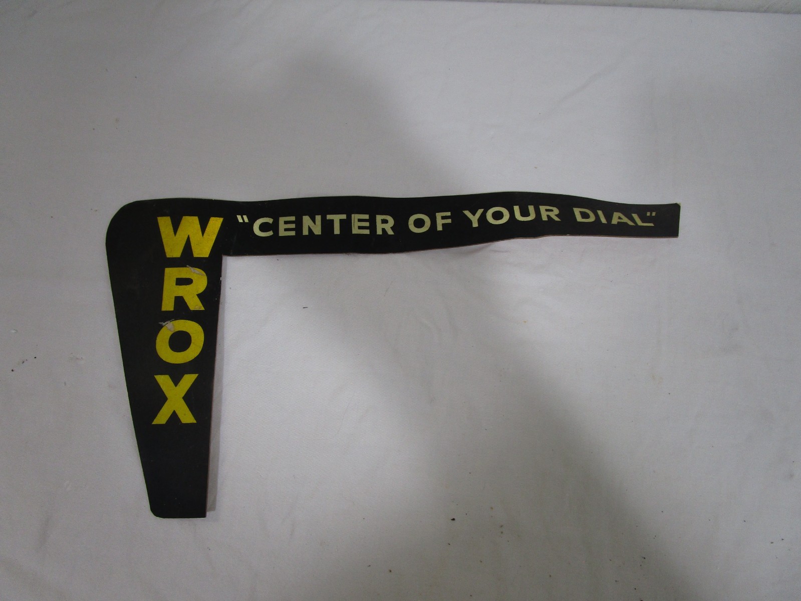 Rare 40's/50's? WROX Clarksdale MS Historic Blues Radio Station Advertising Sign