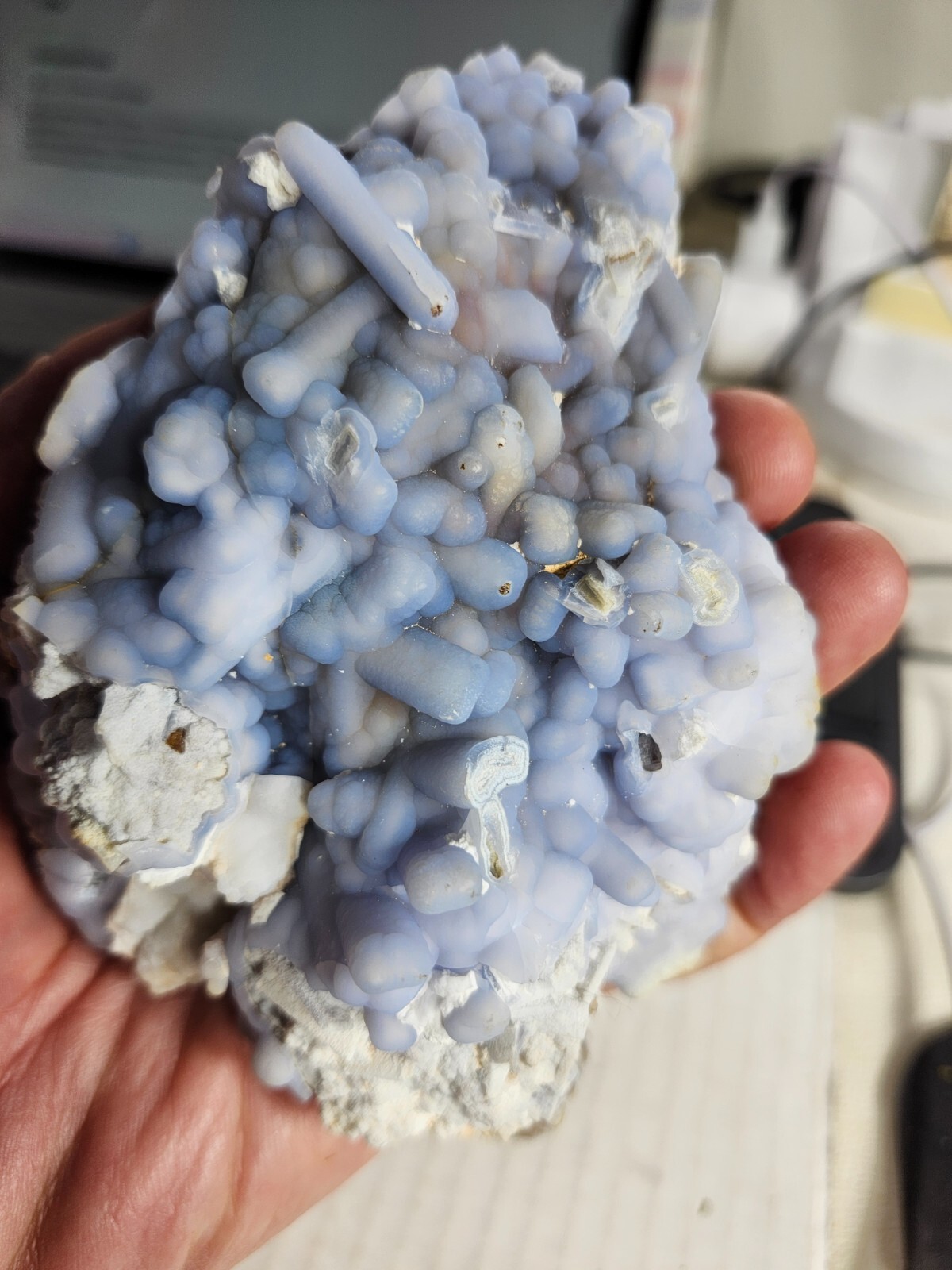 Blue Chalcedony, Peru Blue Chalcedony, Peru