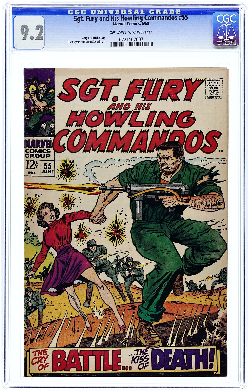 Sgt. Fury #55 CGC 9.2 1968 0721167007