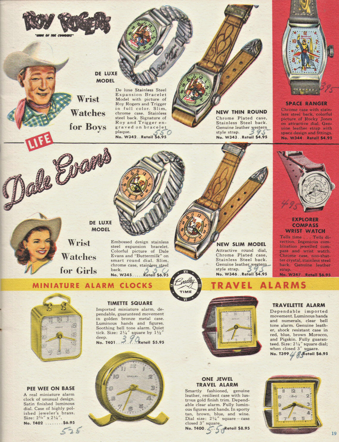 VTG 1954 GIFT CATALOG ROY ROGERS WATCH/TOASTERS/OSTER/DORMEYER/RONSON/CLOCKS+++