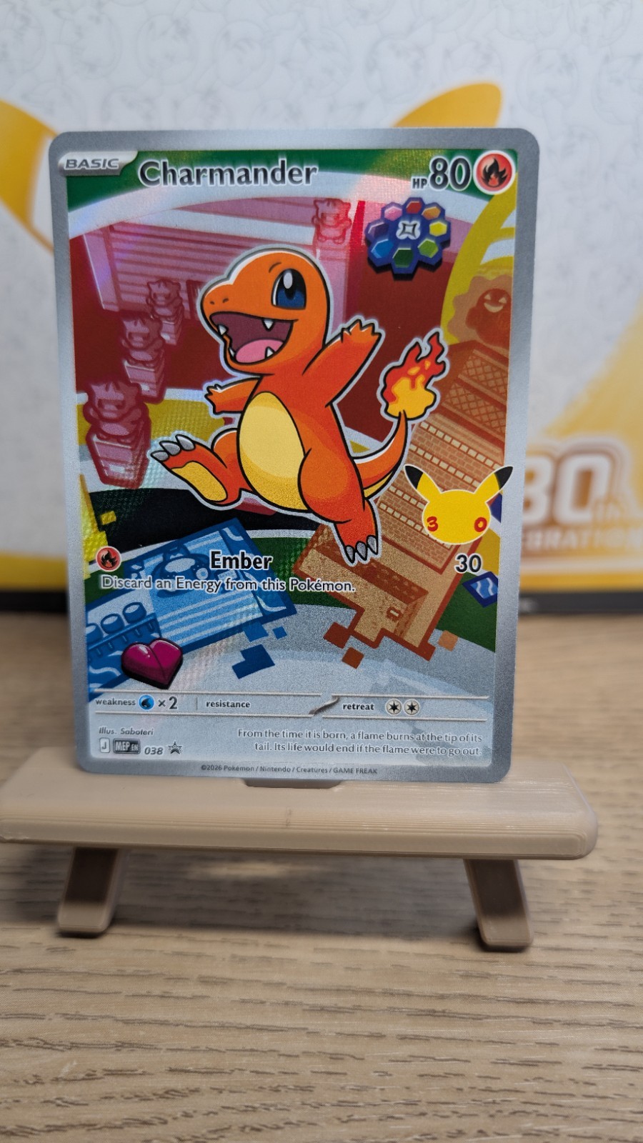 Pokemon TCG: Charmander 038 Mega Evolution Promo 30th Anniversary Pokemon TCG: Charmander 038 Mega Evolution Promo 30th Anniversary