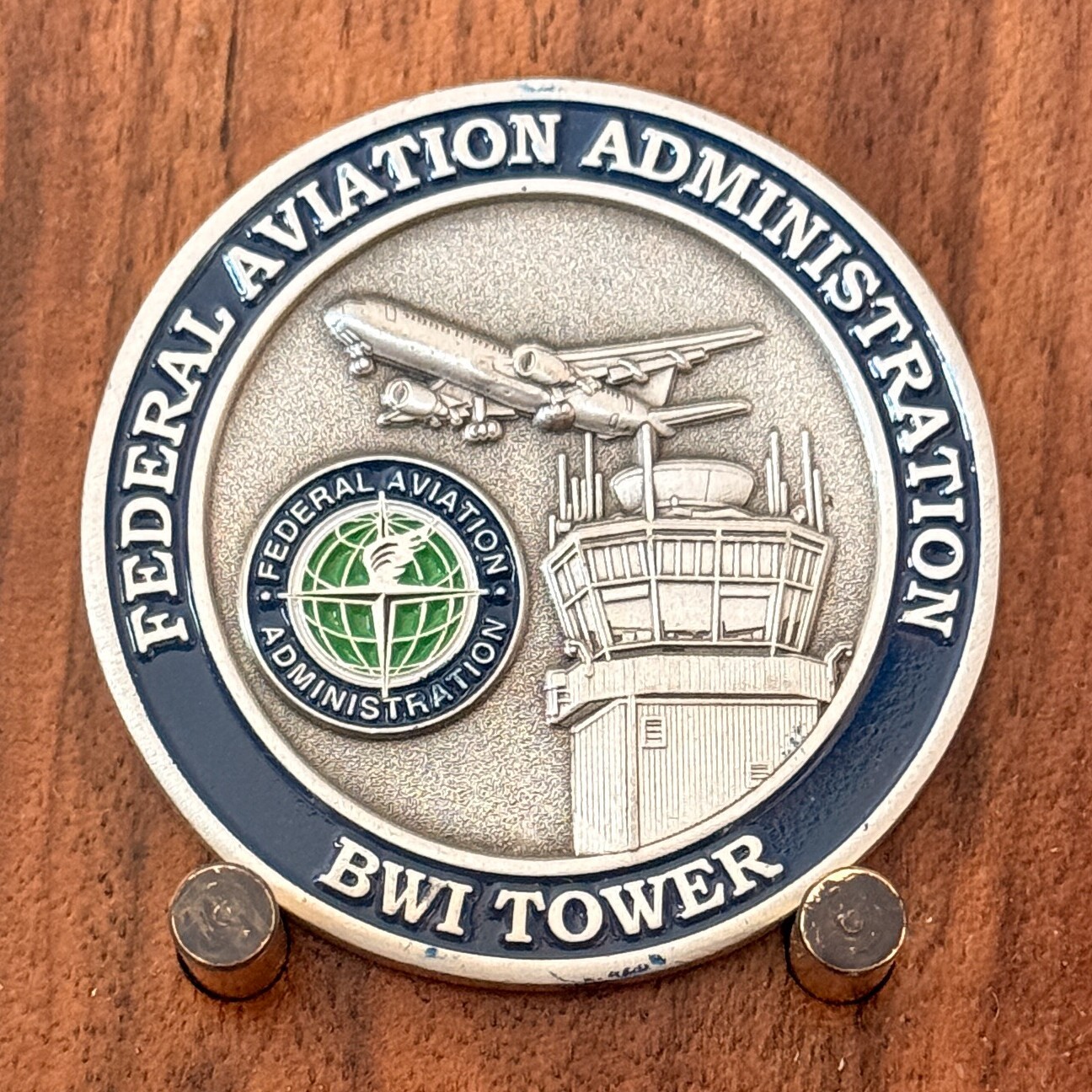 FAA BWI Airport Tower Maryland Crab Baltimore Aviation Challenge Coin W#12 FAA BWI Airport Tower Maryland Crab Baltimore Aviation Challenge Coin W#12