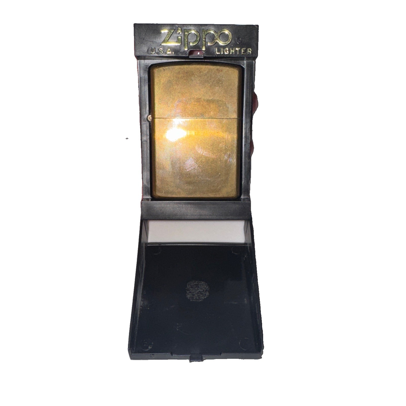 NEW VINTAGE ZIPPO BRASS ZIPPO BRADFORD PA USA 2001 WINDPROOF LIGHTER FLIP TOP NEW VINTAGE ZIPPO BRASS ZIPPO BRADFORD PA USA 2001 WINDPROOF LIGHTER FLIP TOP