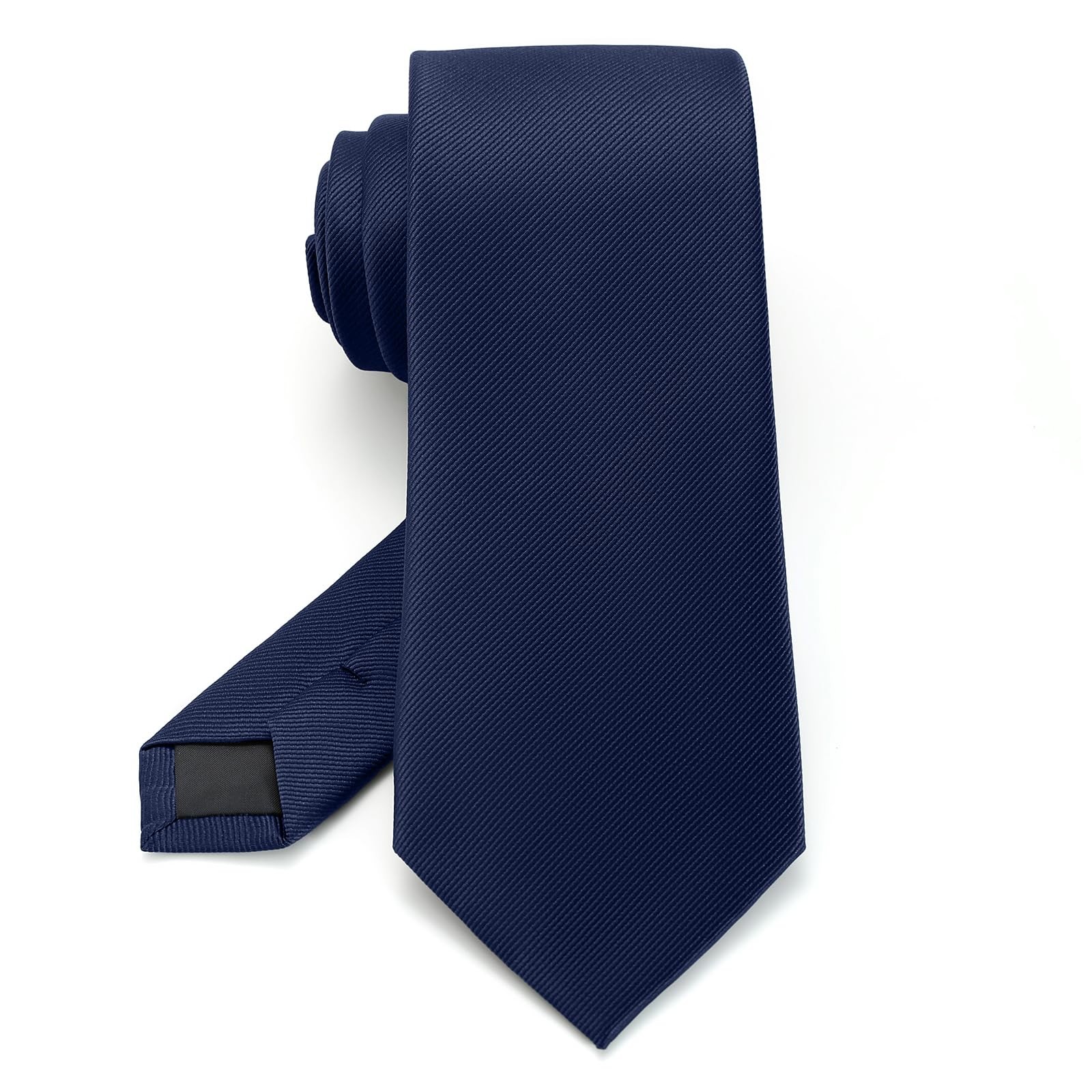 Men\'s 3.15 Inch (8CM) Black Solid Formal Ties for Men Men\'s 3.15 Inch (8CM) Black Solid Formal Ties for Men
