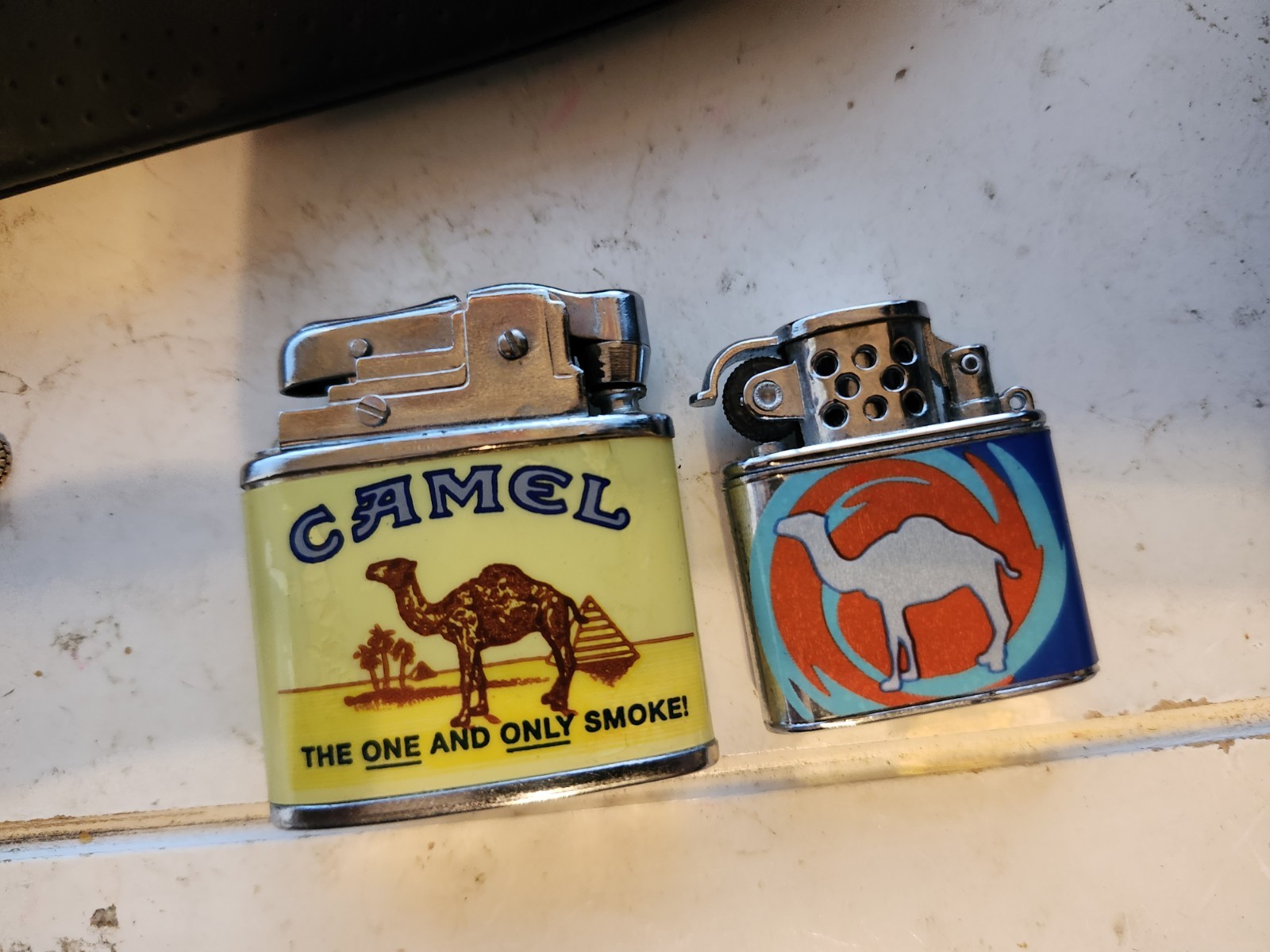 Vintage 1995 And 1997 RJRTC Camel Lighters Both Sparks / no fuel Lot Of 2