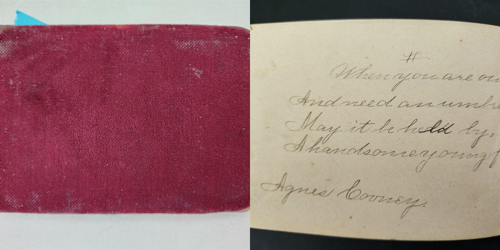 1887 antique AUTOGRAPH ALBUM milford ma KATIE A COONEY agnes mawn worcester 
