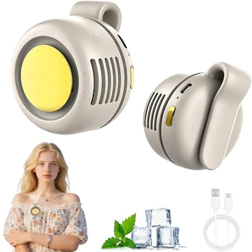 Clip On Fan,Portable Wearable Bladeless Fan,USB Rechargeable 360° Clip On Fan,Portable Wearable Bladeless Fan,USB Rechargeable 360°