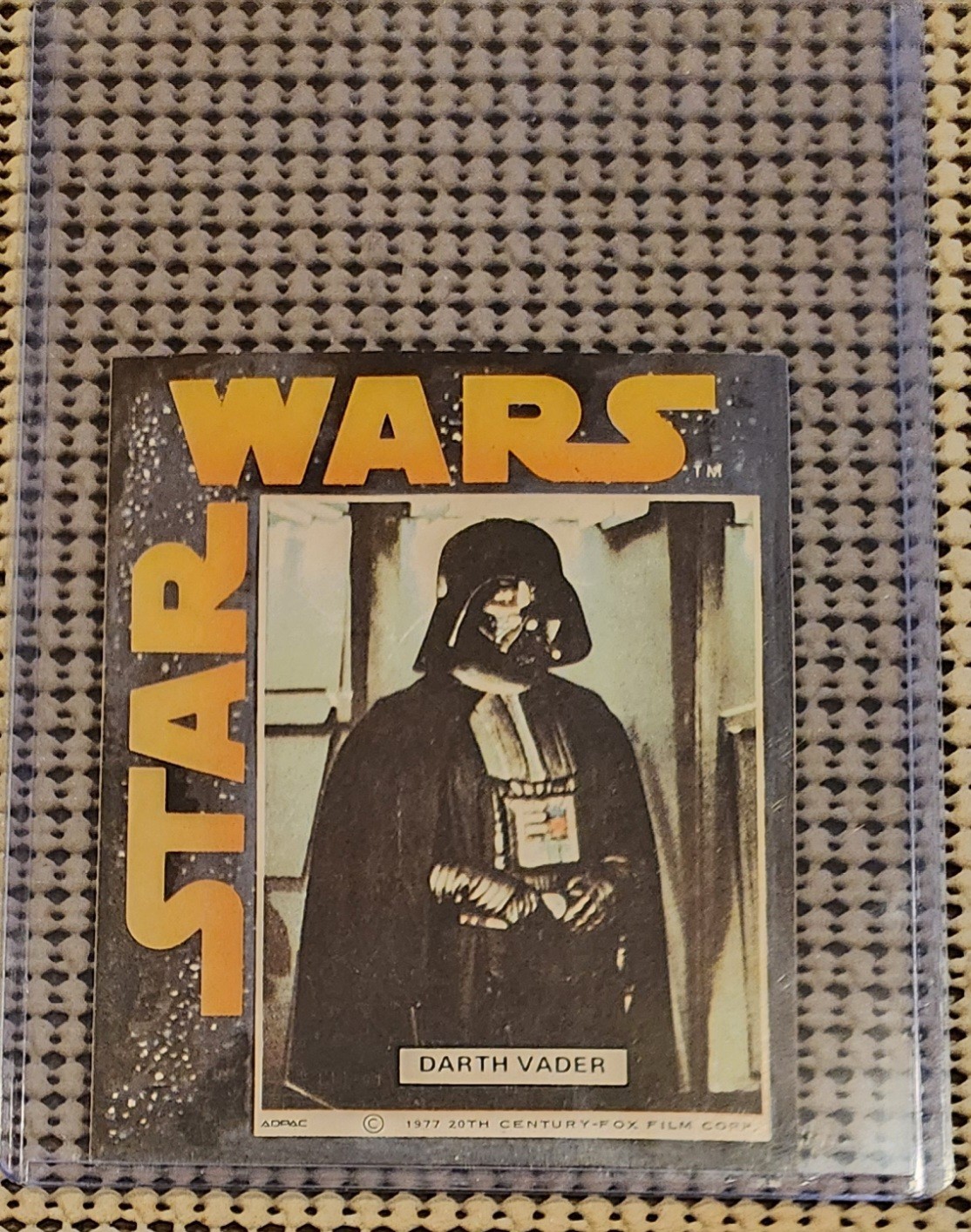 DARTH VADER: 1977 Star Wars ADPAC GENERAL MILLS PROMO CARD SP STICKER VINTAGE RC DARTH VADER: 1977 Star Wars ADPAC GENERAL MILLS PROMO CARD SP STICKER VINTAGE RC