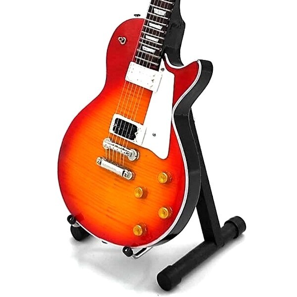 Mini Sunburst Guitar For LED ZEPPELIN JIMMY PAGE GIFT Memorabilia FREE STAND Mini Sunburst Guitar For LED ZEPPELIN JIMMY PAGE GIFT Memorabilia FREE STAND