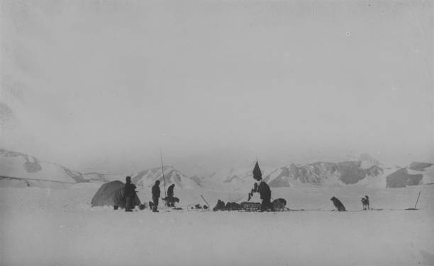 Camp scene This photograph has been identified as possibly not by  .. Old Photo
