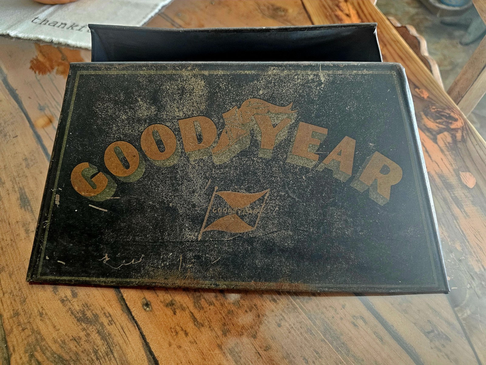VTG Goodyear Tires Metal Tire Display Stand Rack Advertising