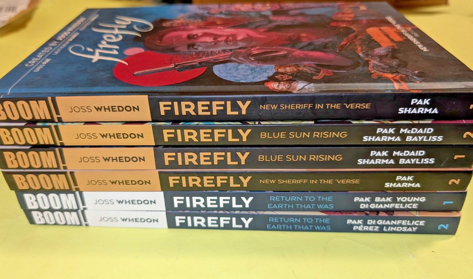 Boom FIREFLY Volume 1 & 2 Hardcover Pak & Whedon Three Sets Boom FIREFLY Volume 1 & 2 Hardcover Pak & Whedon Three Sets