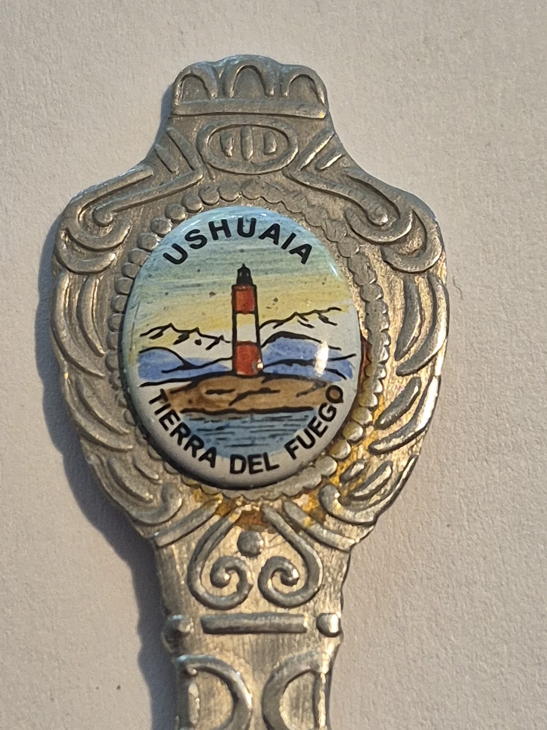 Ushuaia Tierra Del Fuego Vintage Souvenir Spoon Collectible Ushuaia Tierra Del Fuego Vintage Souvenir Spoon Collectible