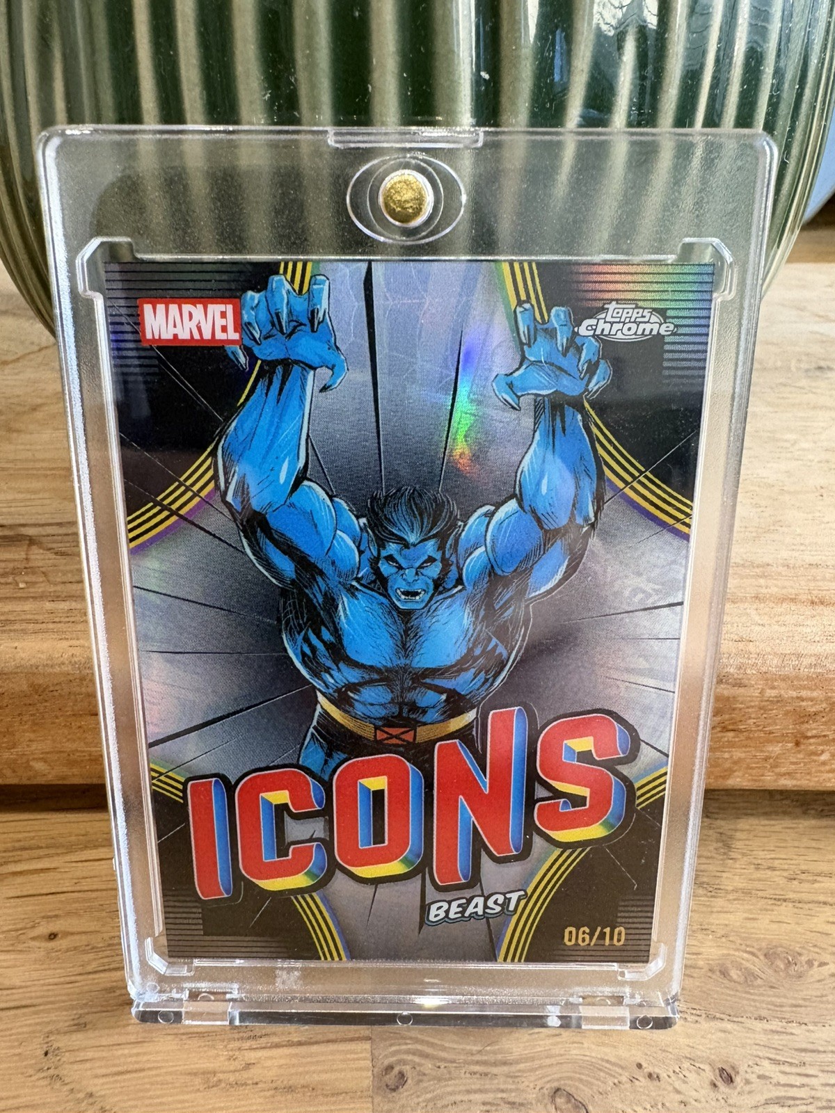 2026 Topps Chrome Marvel Beast Icons MI-16 Black /10 🔥 2026 Topps Chrome Marvel Beast Icons MI-16 Black /10 🔥
