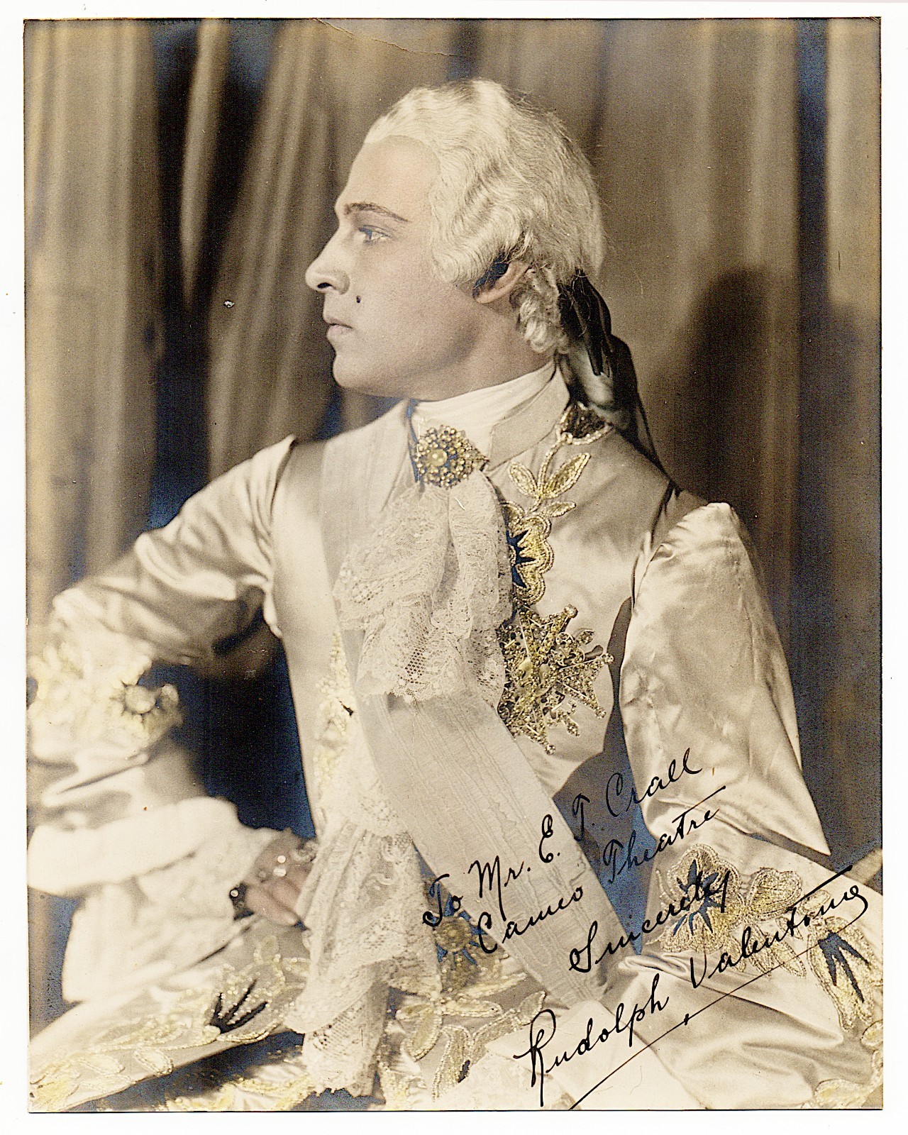 Vintage Rudolph Valentino Signed Stamped Silver Gelatin Photo Monsieur Beaucaire Vintage Rudolph Valentino Signed Stamped Silver Gelatin Photo Monsieur Beaucaire
