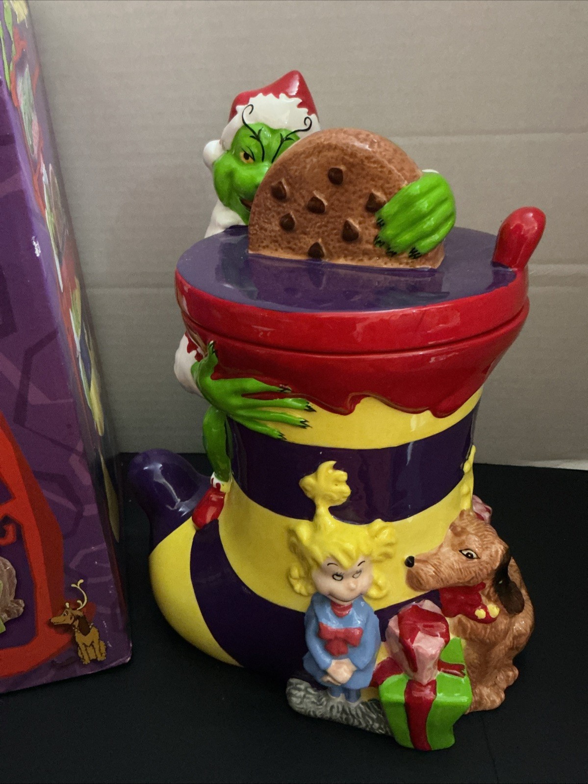 Dr. Suess The Grinch Stocking Cookie Jar Cindy Loo Max Dr. Suess The Grinch Stocking Cookie Jar Cindy Loo Max