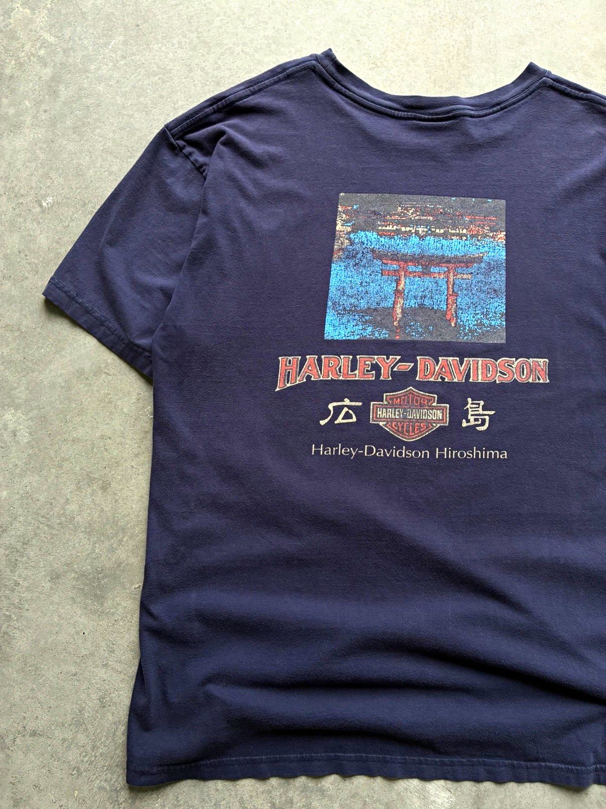 Rare 2000s Vintage Harley Davidson Hiroshima Japan Shirt Made in EU Men’s Xl 