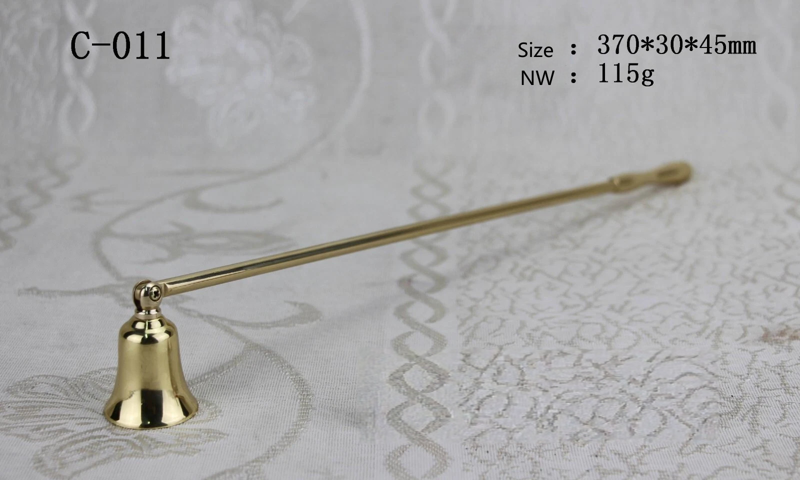 Custom Brass Candle Snuffer Altar Tool - Safely Extinguish Candles 14.56\