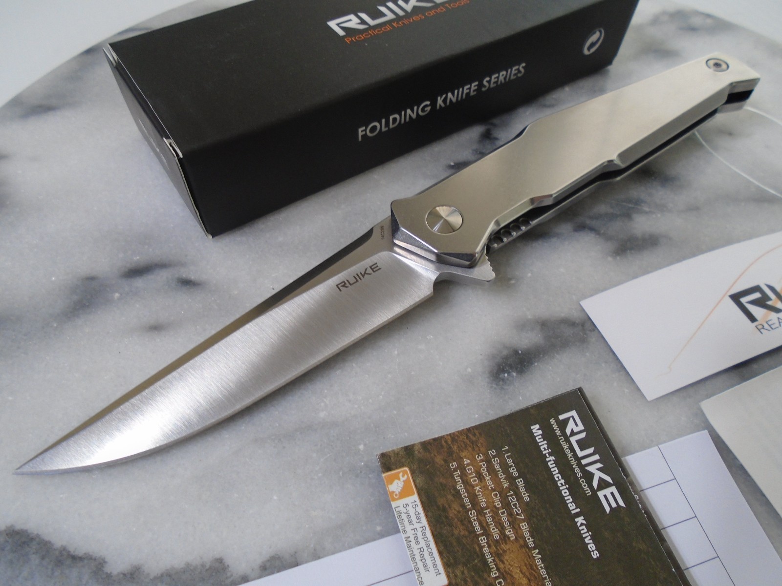 Ruike P108-SF Ball Bearing Pivot Pocket Knife 14C28N All Steel Folding Blade New Ruike P108-SF Ball Bearing Pivot Pocket Knife 14C28N All Steel Folding Blade New