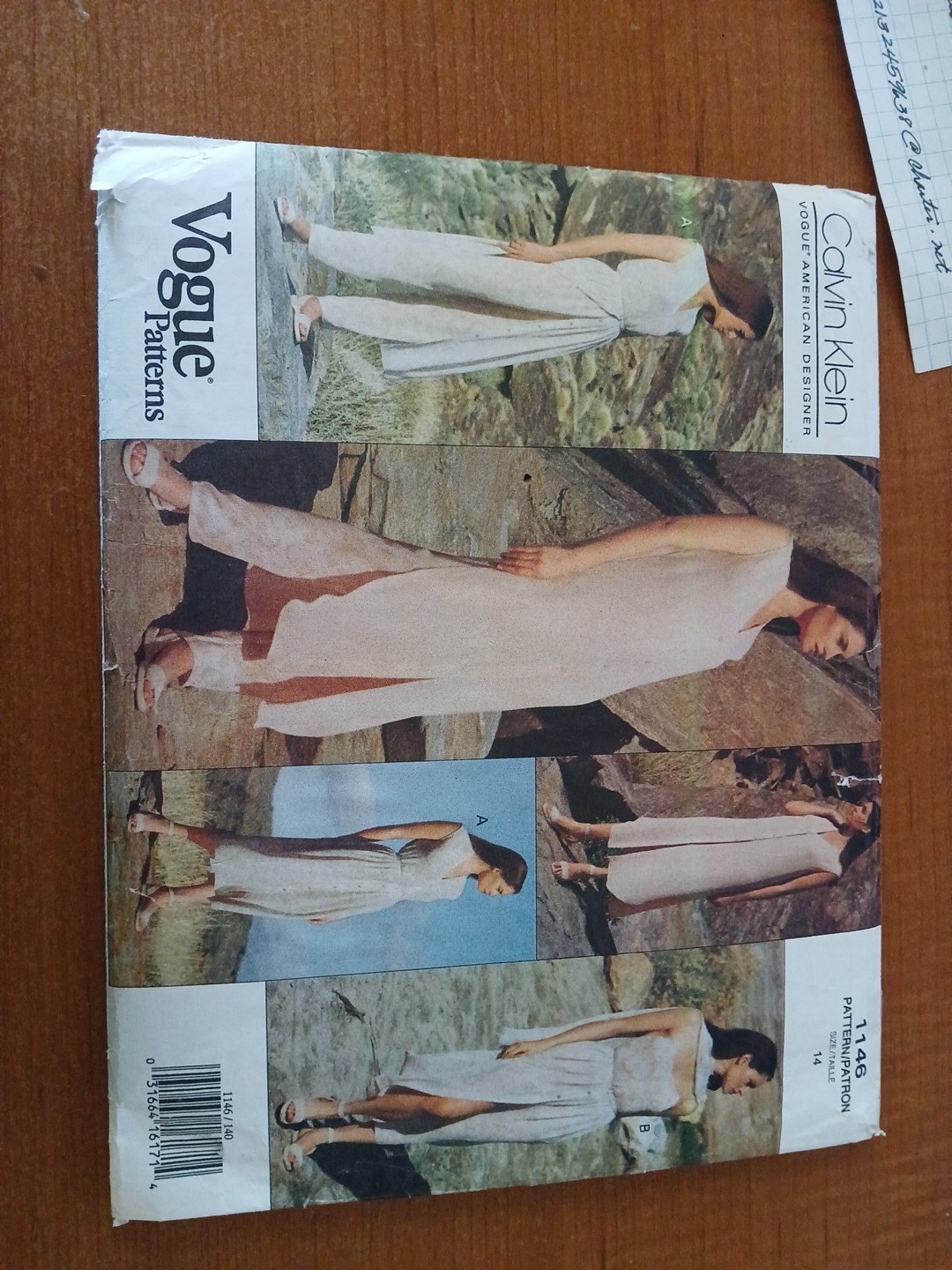 Vogue American Designer CALVIN KLEIN #1146 Size 14