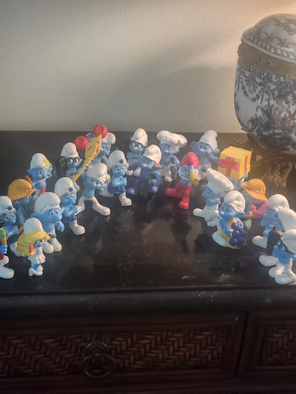 Smurf Figurines Lot Of 23. Vintage Collection Extremely Cute Smurf Characters. Smurf Figurines Lot Of 23. Vintage Collection Extremely Cute Smurf Characters.