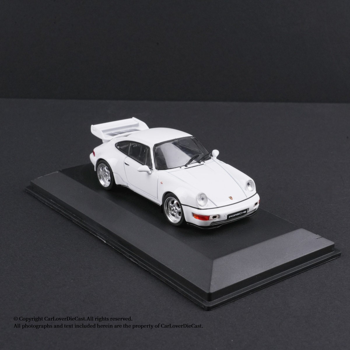 1:43 911 964 RS 3.8 Diecast Model - White Alloy Collectible Car