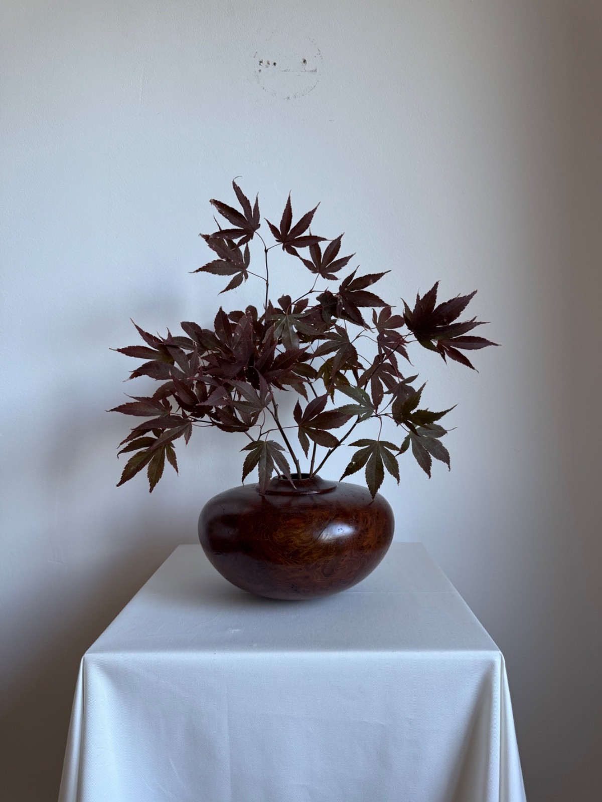Vintage Mid Century Modern Hand Turned Wooden Vase