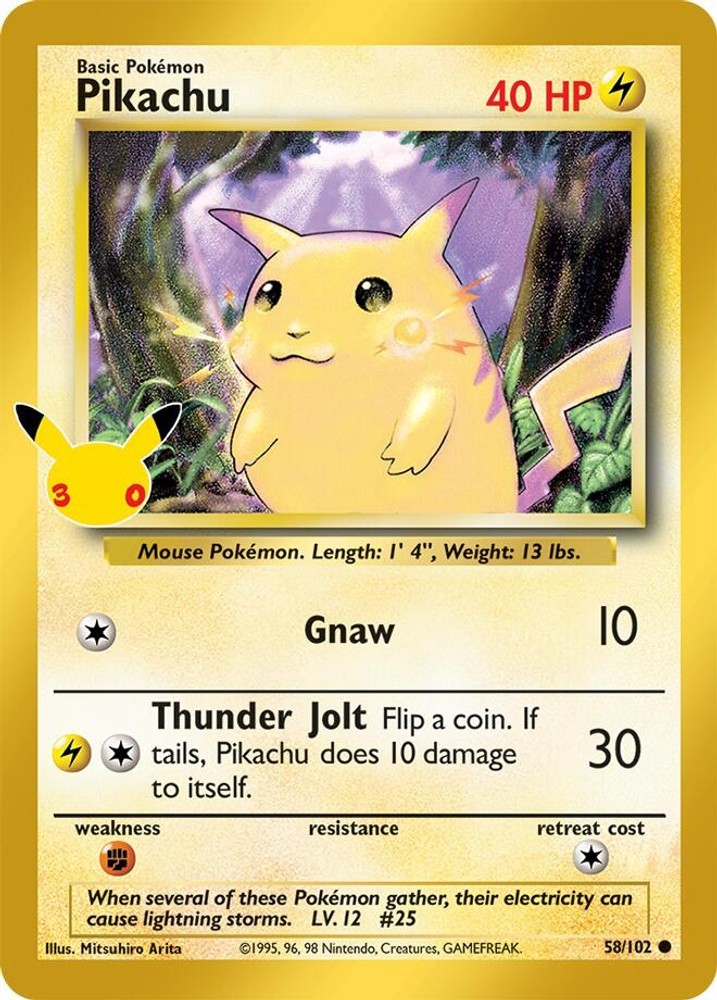 Pikachu Holofoil [30C - 58/102] Classic Collection Near Mint