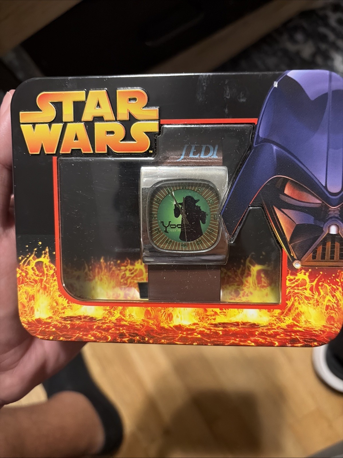 2005 Star Wars Yoda Jedi Watch In Tin, Working
