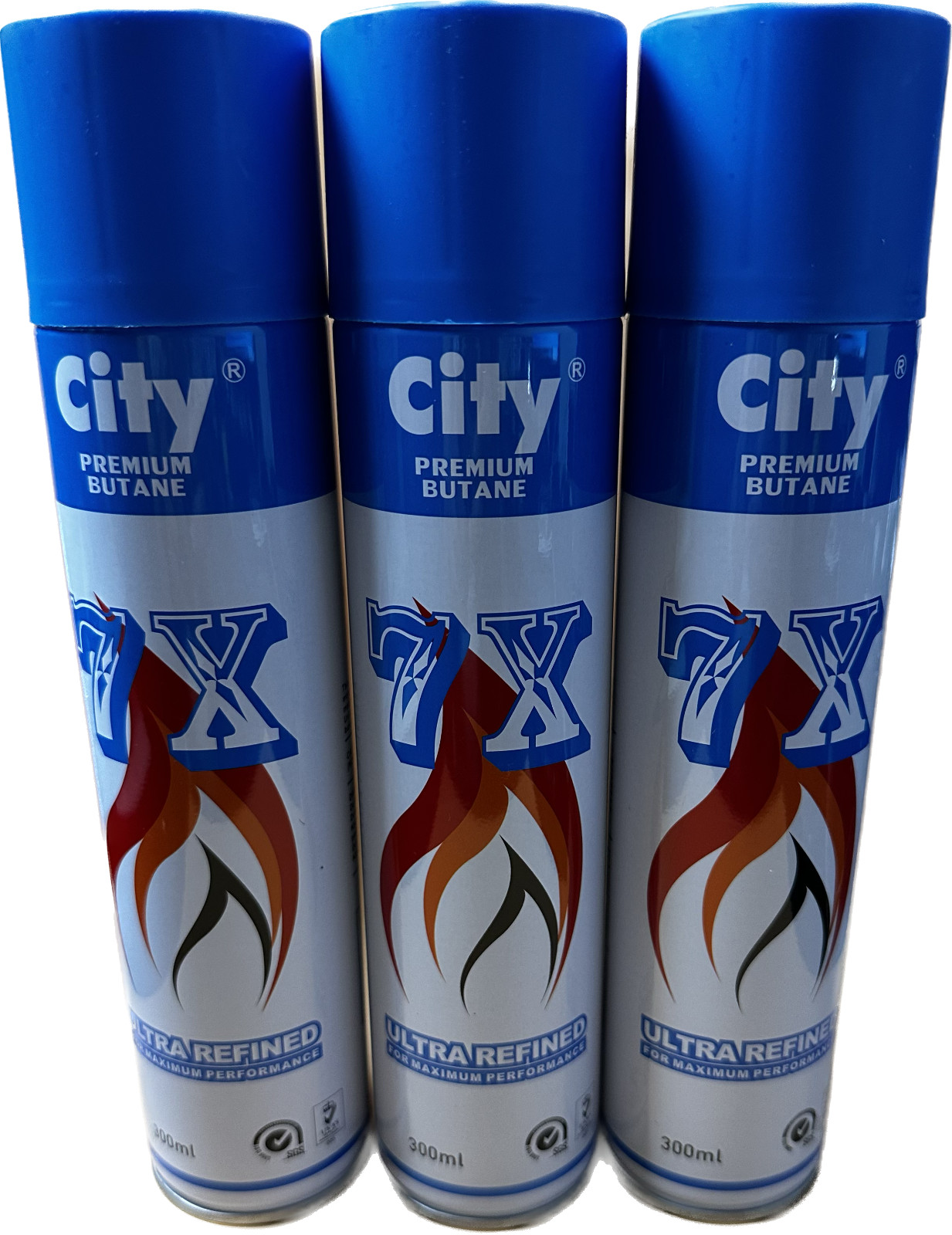 3 Can 7X Premium Butane Lighter Gas Fuel Refill 300mL 10.14 oZ Cartridge