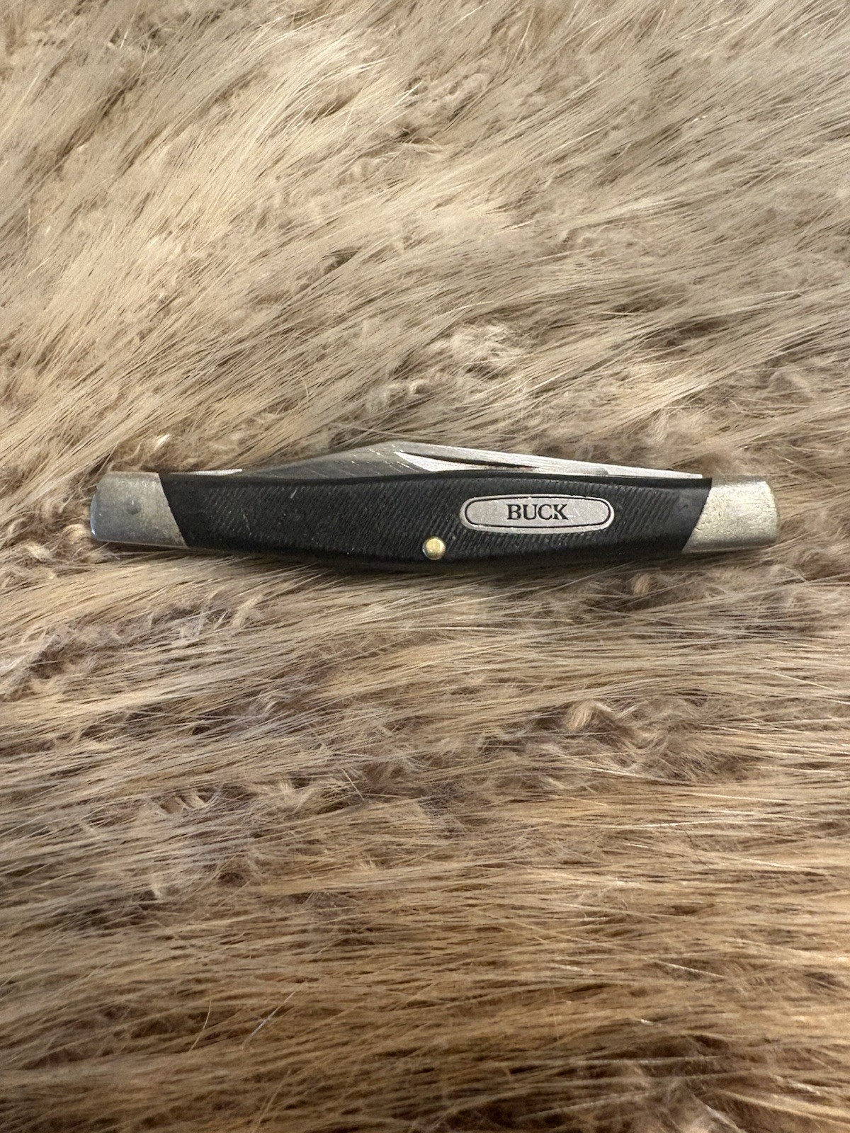 Vintage Buck Knife 2 Blade 305 Lancer  USA Made 1986