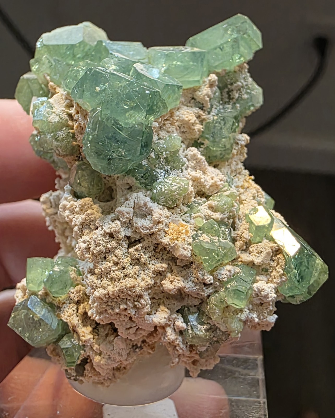 Green Demantoid Garnet Crystals Matrix Antetezambato Madagascar Mineral Specimen Green Demantoid Garnet Crystals Matrix Antetezambato Madagascar Mineral Specimen