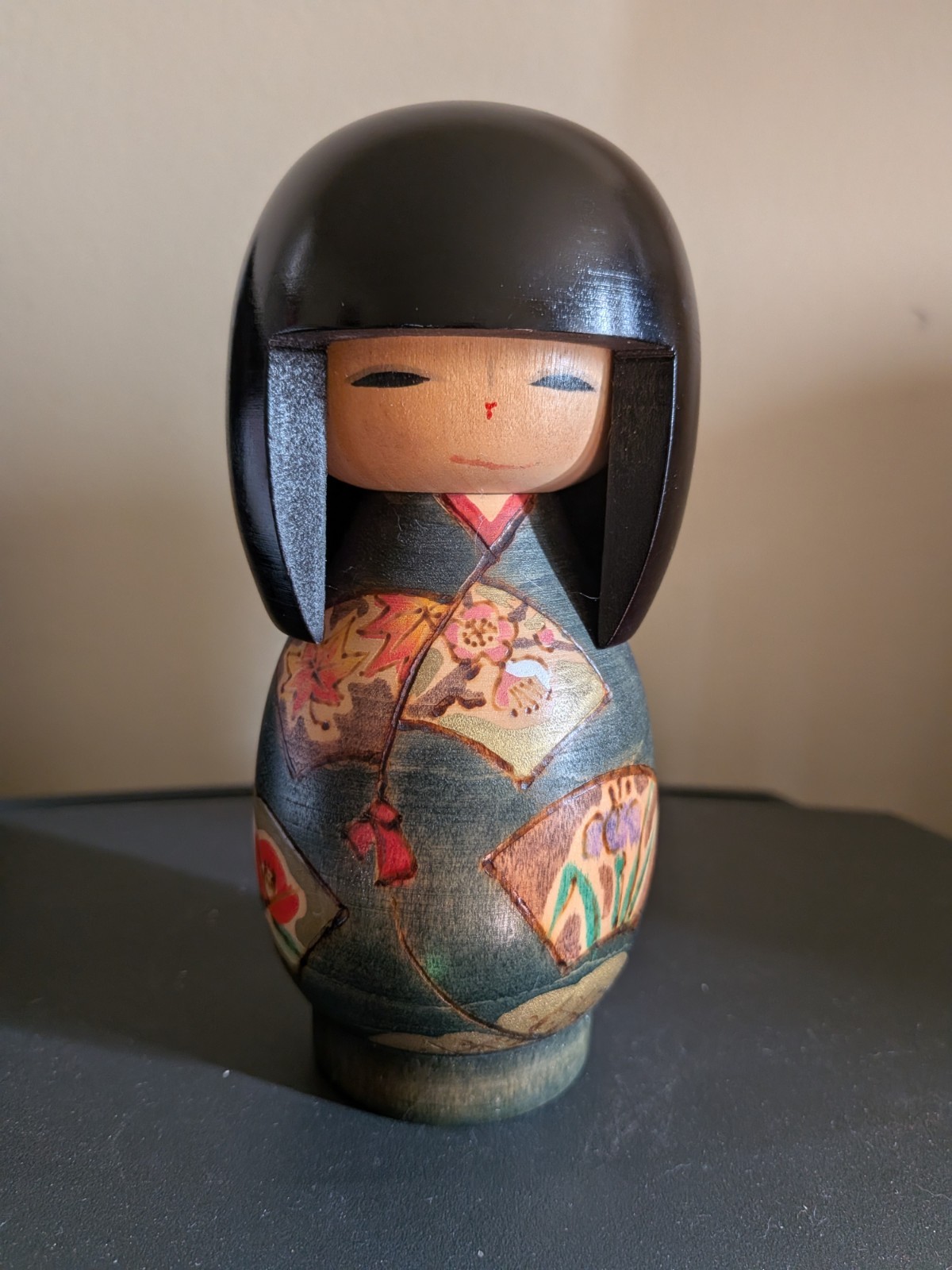 Vintage Creative Sosaku Japanese Kokeshi by Kunio Miyagawa 5.5 Vintage Creative Sosaku Japanese Kokeshi by Kunio Miyagawa 5.5
