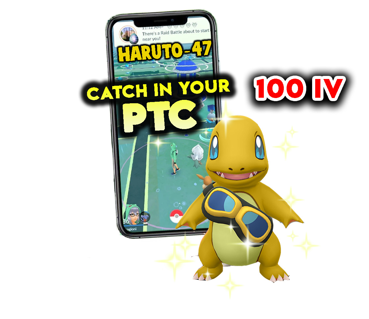 Pokemon Shiny Charmander Goggles 100 IV Catch in your P T C Pokemon Shiny Charmander Goggles 100 IV Catch in your P T C