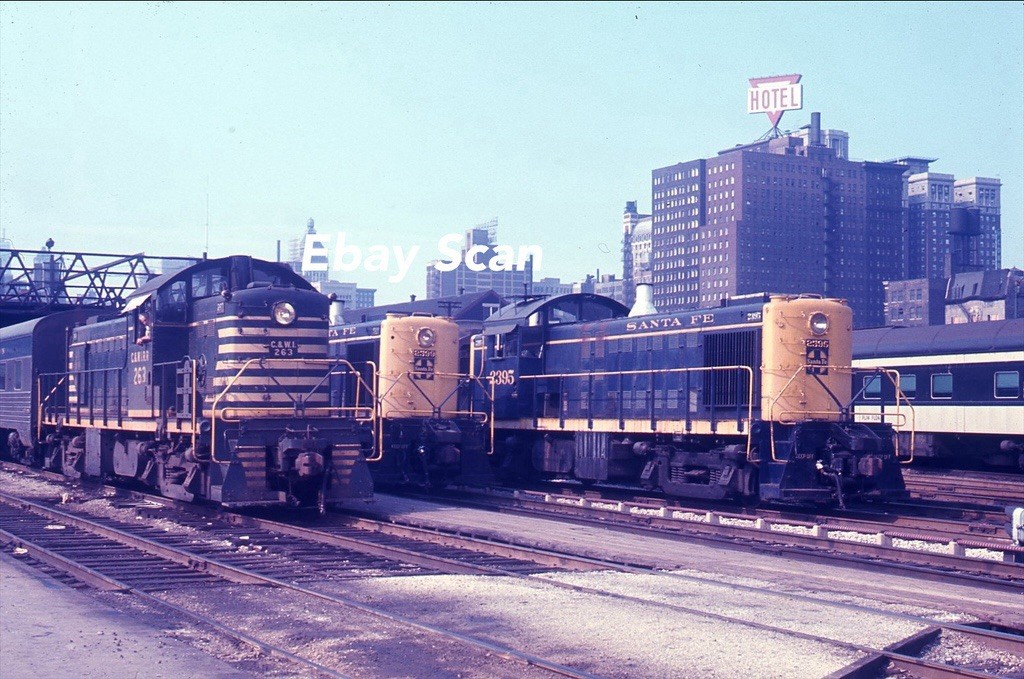 Original 35mm Slide ATSF Santa Fe C&WI Railroad Locomotive Train 2395 2399 1969 Original 35mm Slide ATSF Santa Fe C&WI Railroad Locomotive Train 2395 2399 1969