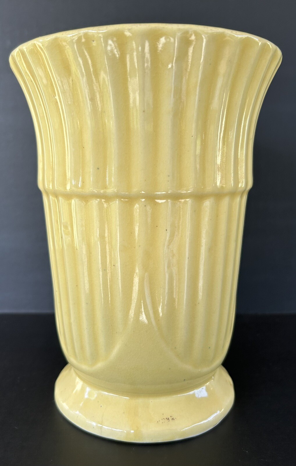 Vintage Monmouth Western Stoneware Pottery Vase 8\