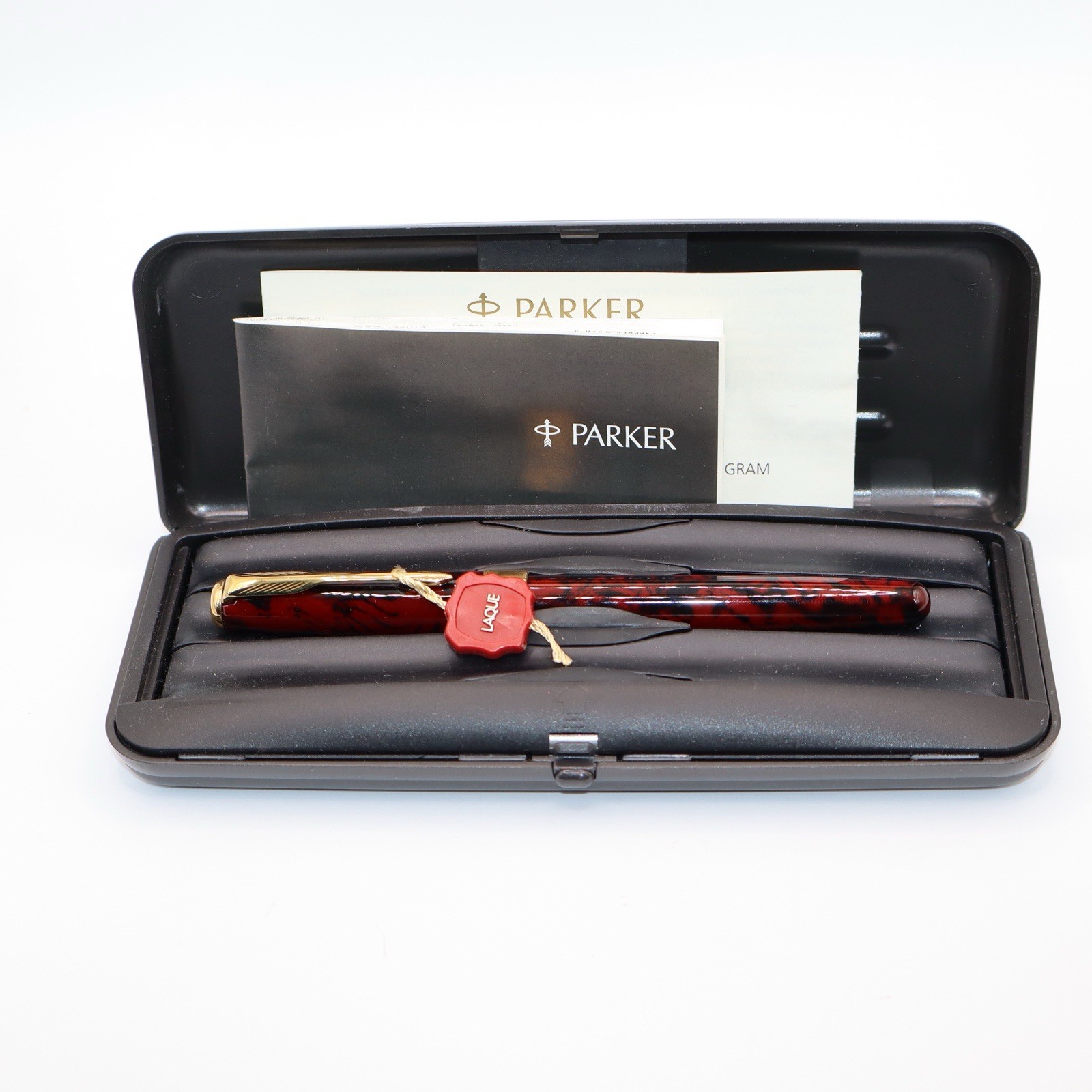 Parker Sonnet Firedance Red Blk Twist Ballpoint Pen France New In Box