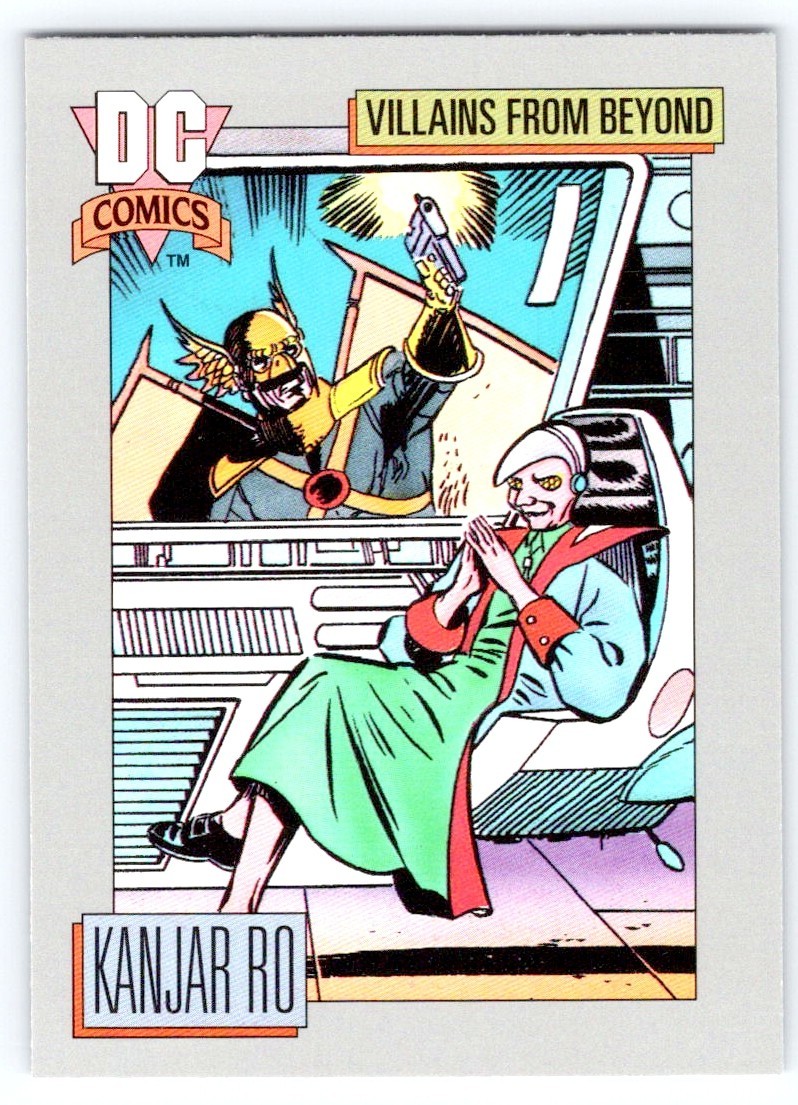 1992 DC Cosmic Cards #134 Kanjar Ro Impel Villains From Beyond Thanagar Hawkman 
