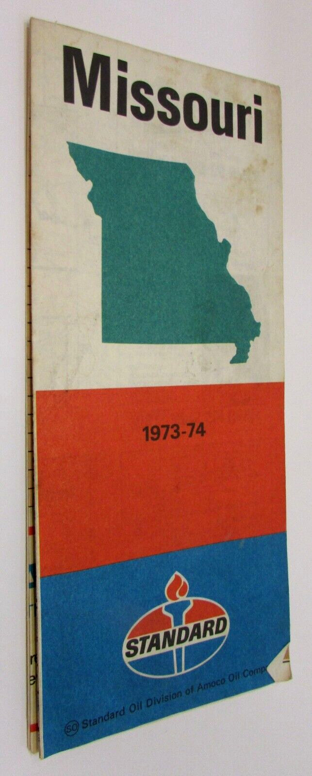 Vintage 1973-74 Standard Oil Division Amoco Missouri Highway Road Map